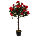 Artificial Red Rose Tree Wedding Twisted Vine Detail 90cm (3ft)
