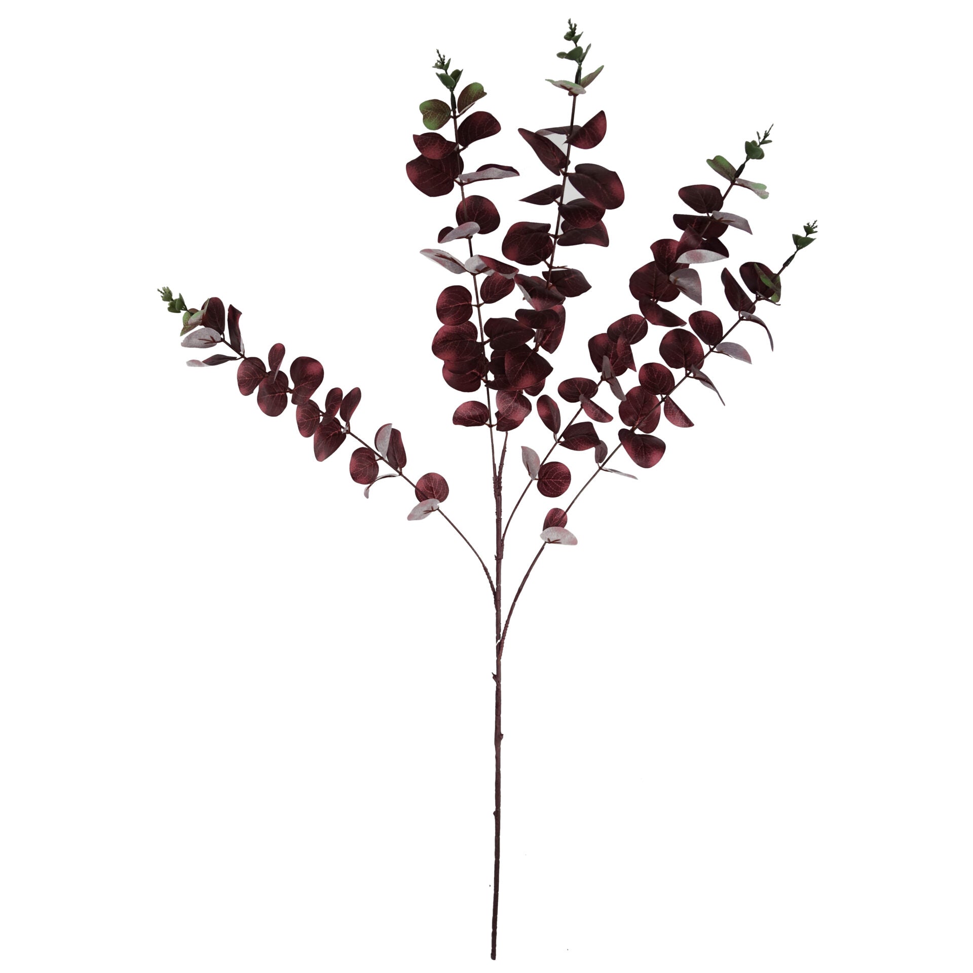 100cm Artificial Eucalyptus Foliage Burgundy