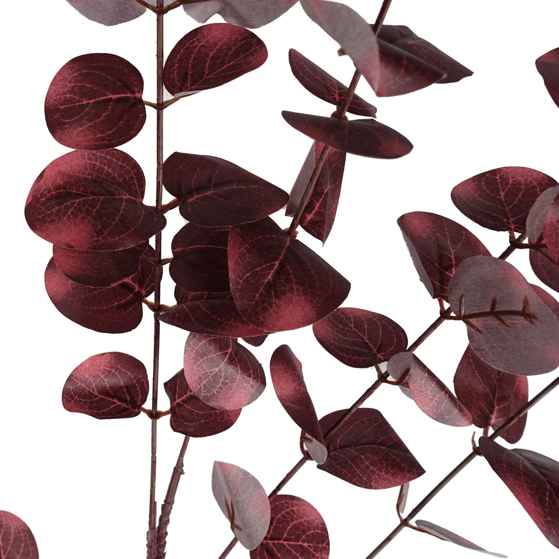 100cm Artificial Eucalyptus Foliage Burgundy