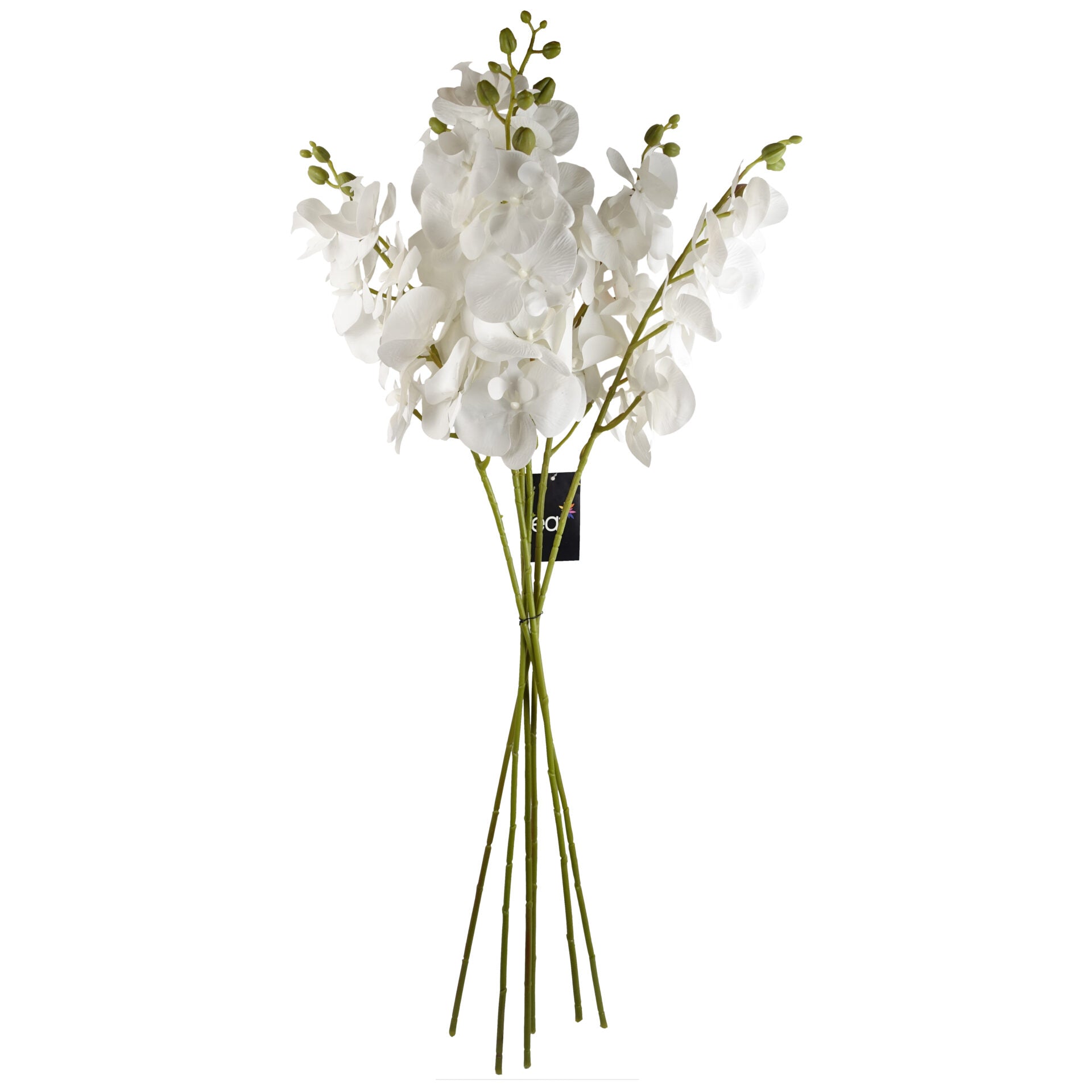100cm Artificial Phalaenopsis Orchid White Stem