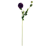 75cm Artificial Dahlia PomPom Flower Stem Purple