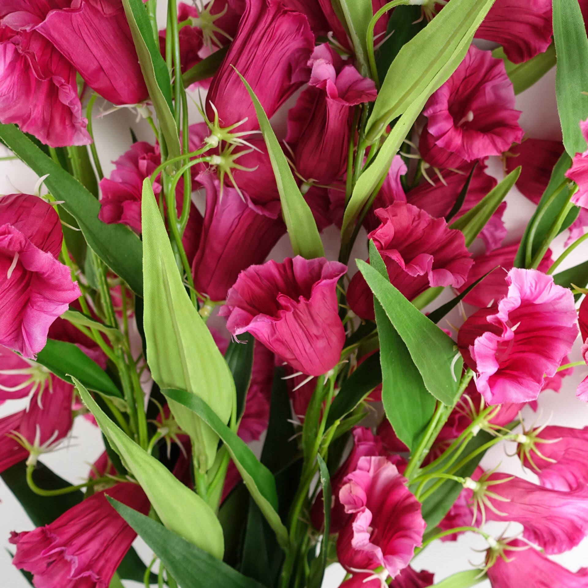 100cm Trumpet Artificial Flower Stem Fuchsia Pink