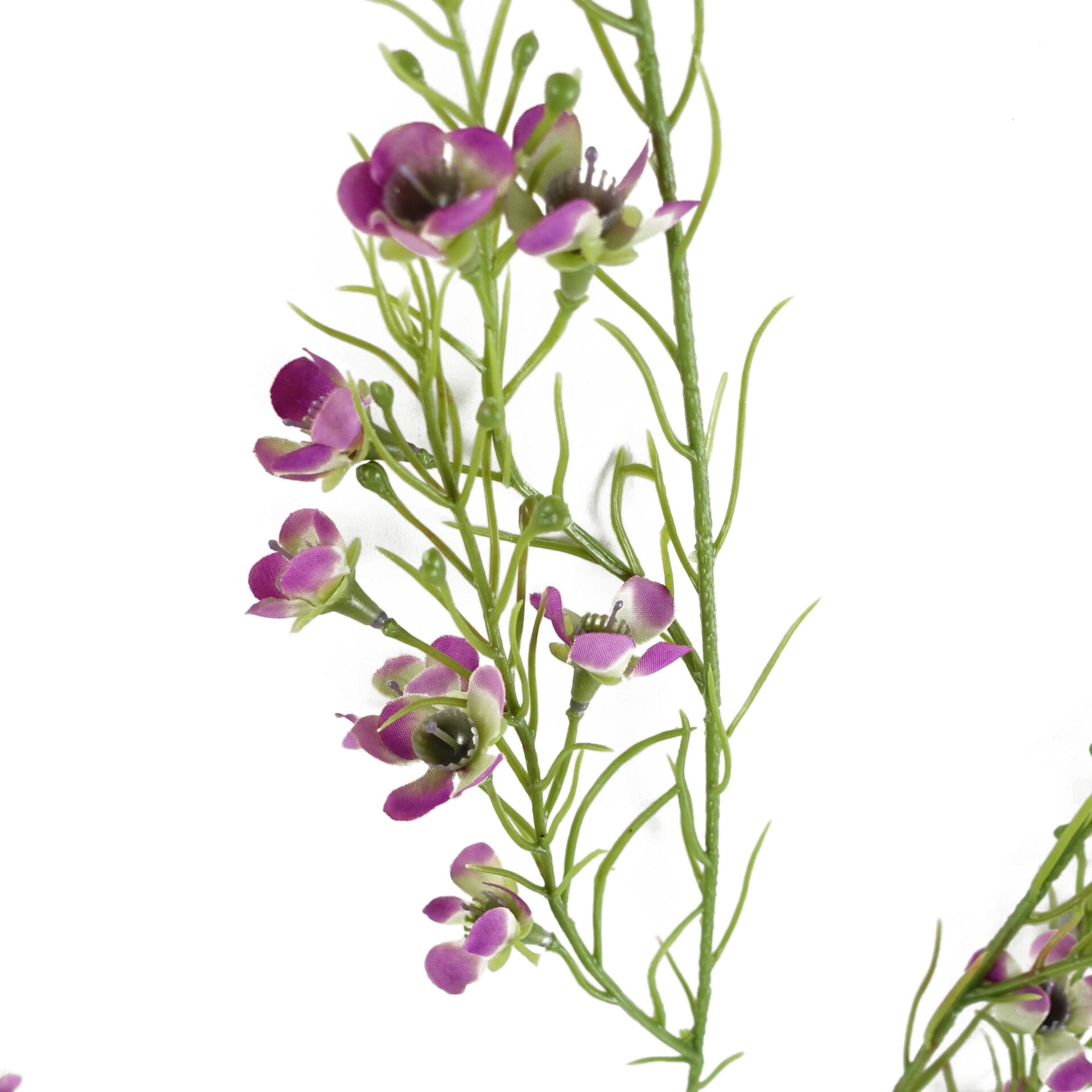 100cm Artificial Foliage Stem with Small Flowers - Purple