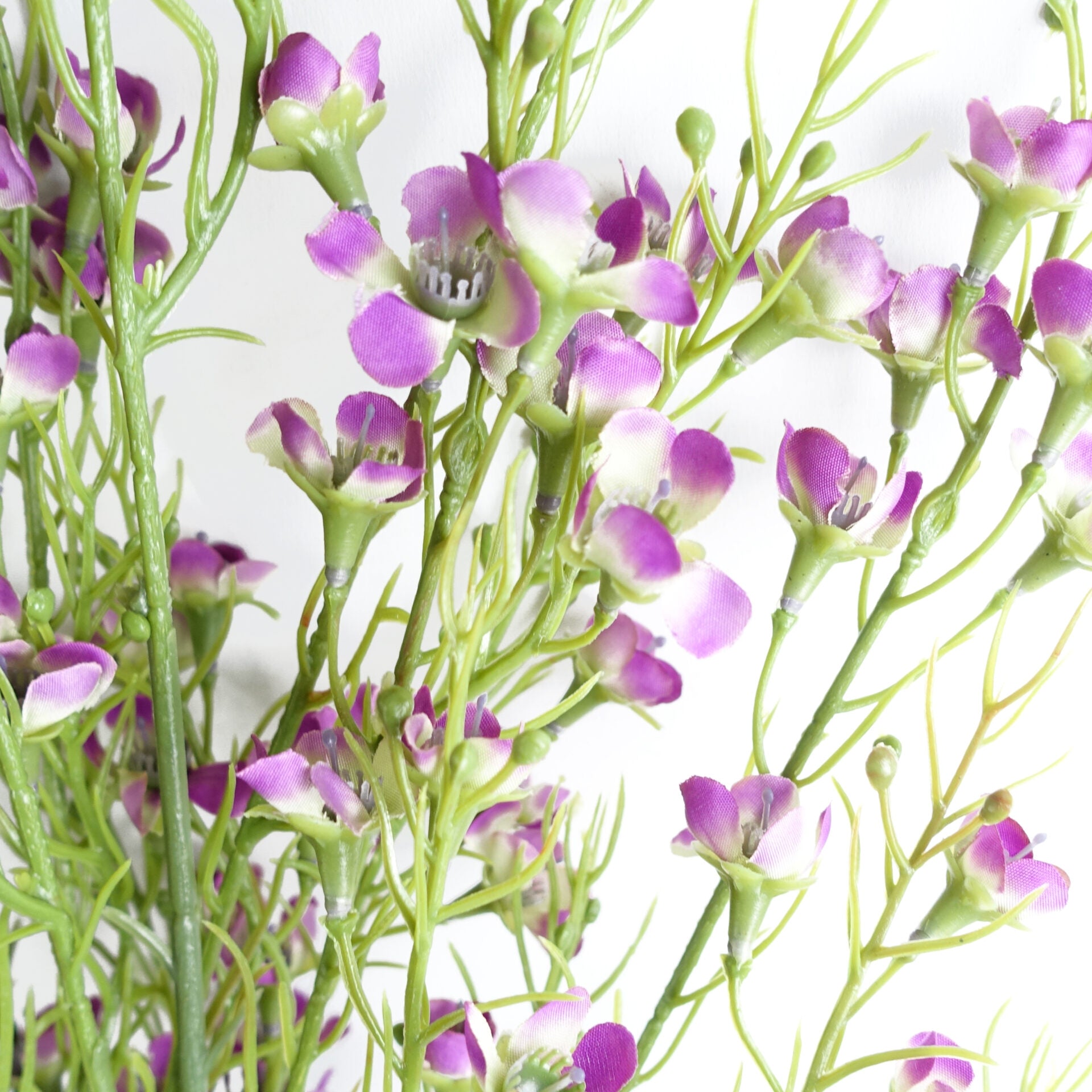 100cm Artificial Foliage Stem with Small Flowers - Purple