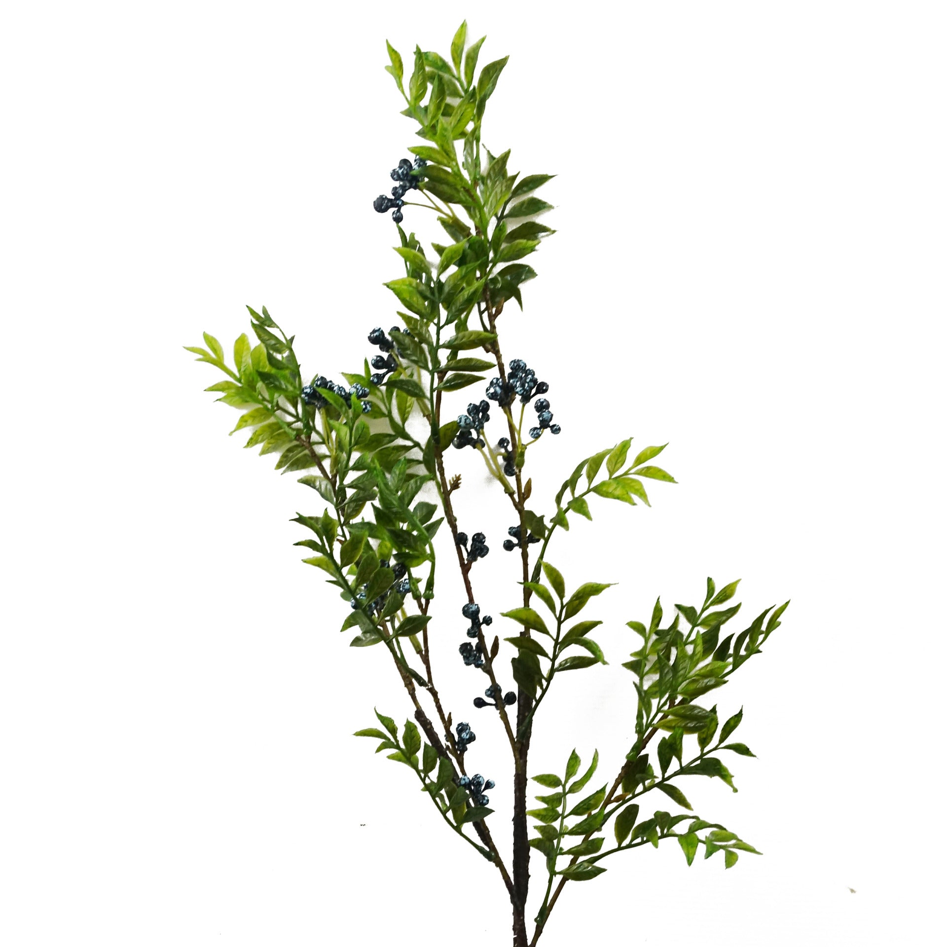 70cm Nandina Foliage Blue Berry Spray Artificial