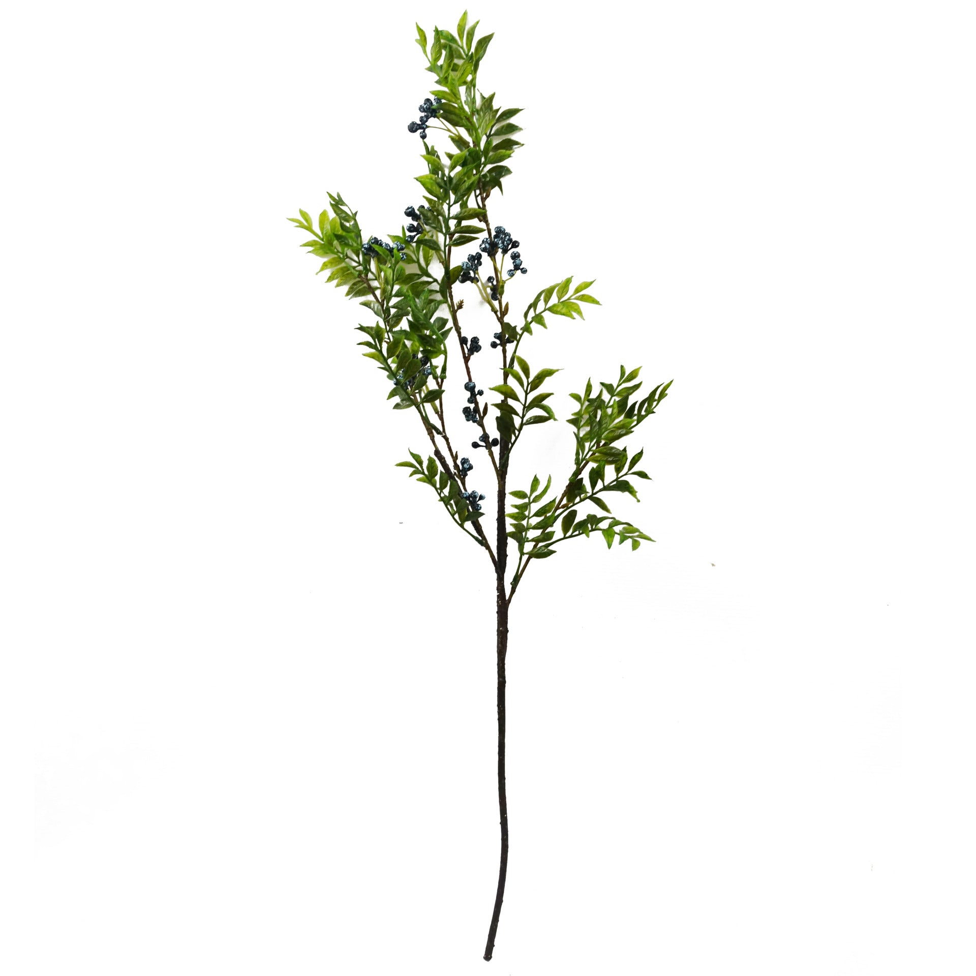 70cm Nandina Foliage Blue Berry Spray Artificial