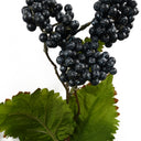 6x 65cm Grape Leaf Foliage Spray with Berries Artificial