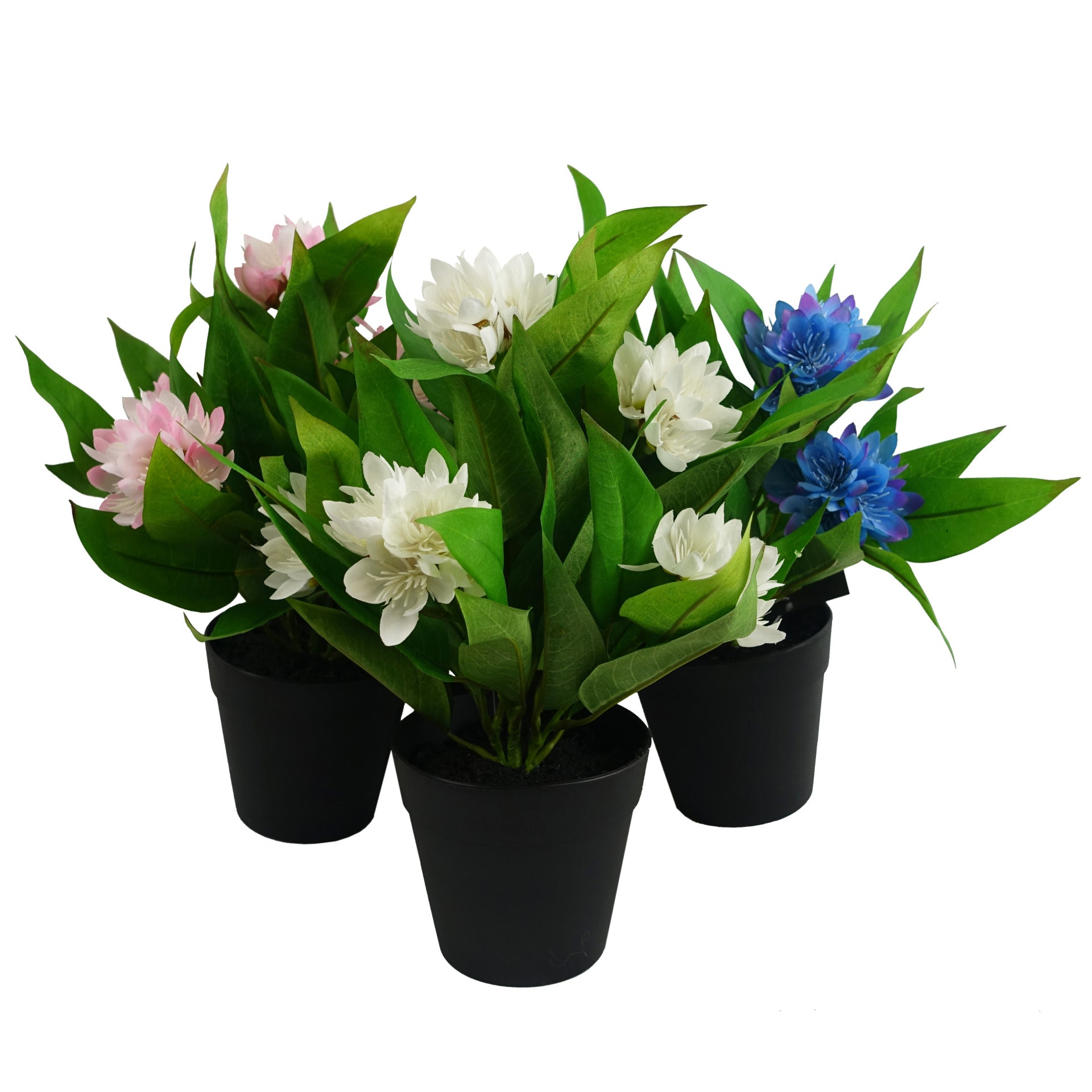 18cm Artificial Freesia Plant Light Pink Flowering