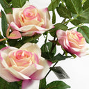 50cm Artificial Pink Rose Plant