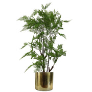 18cm Gold Etched Metal Planter