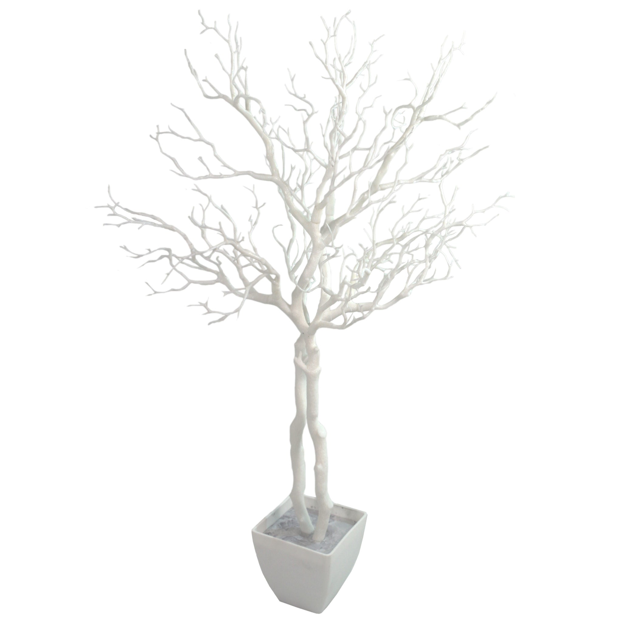 95cm Deluxe Artificial White Plastic Twig Wishing Tree Manzanita Plant