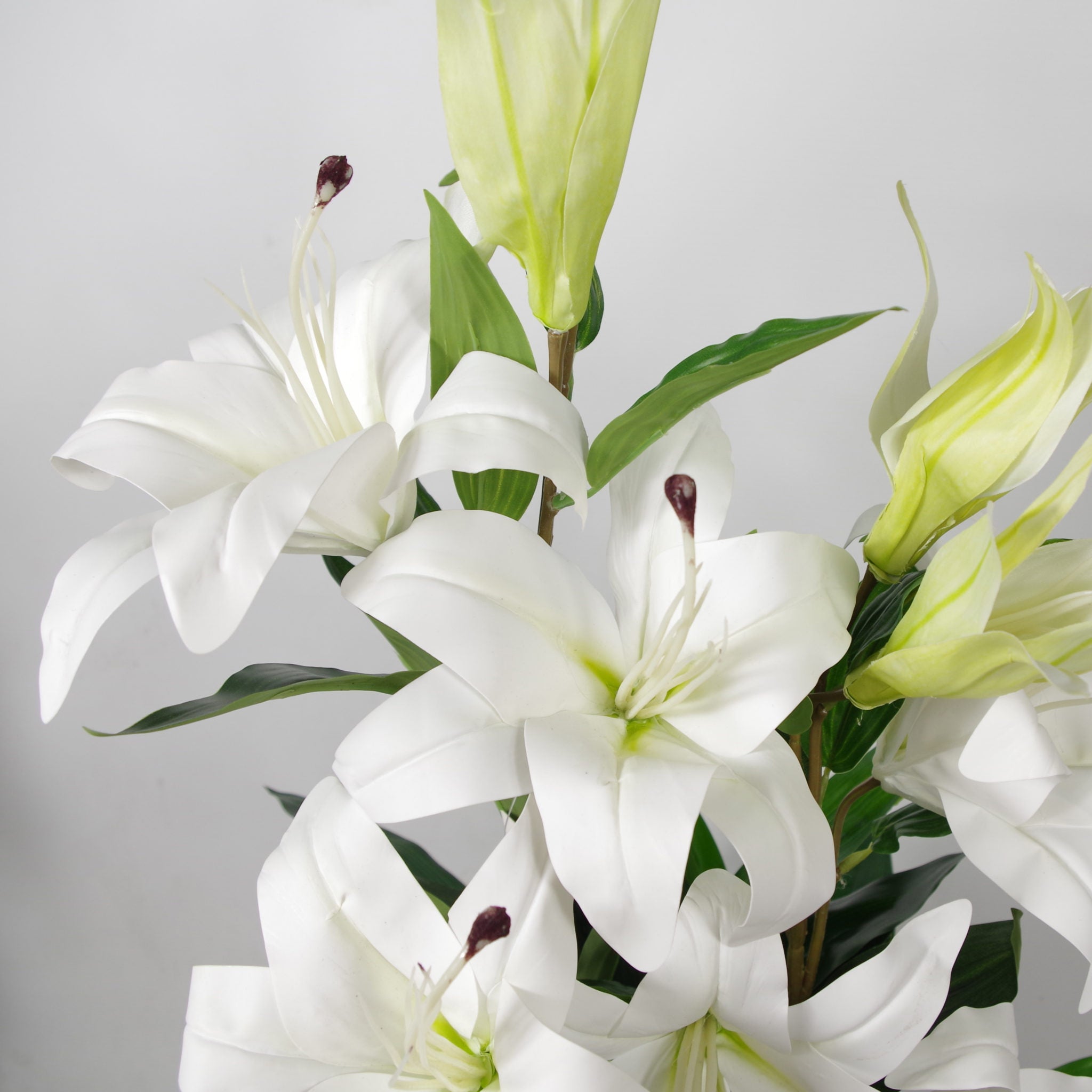90cm (3ft) Artificial Lilies Stargazer Style Lily Plant Large Flowers
