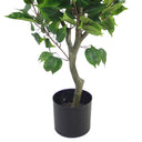 110cm Artificial Evergreen Ficus Tree Copper Curve Planter