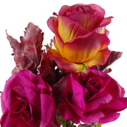 38cm Artificial Rose Arrangement in Vase