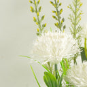 38cm Artificial Grass Allium Arrangement in Vase