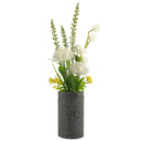 38cm Artificial Grass Allium Arrangement in Vase