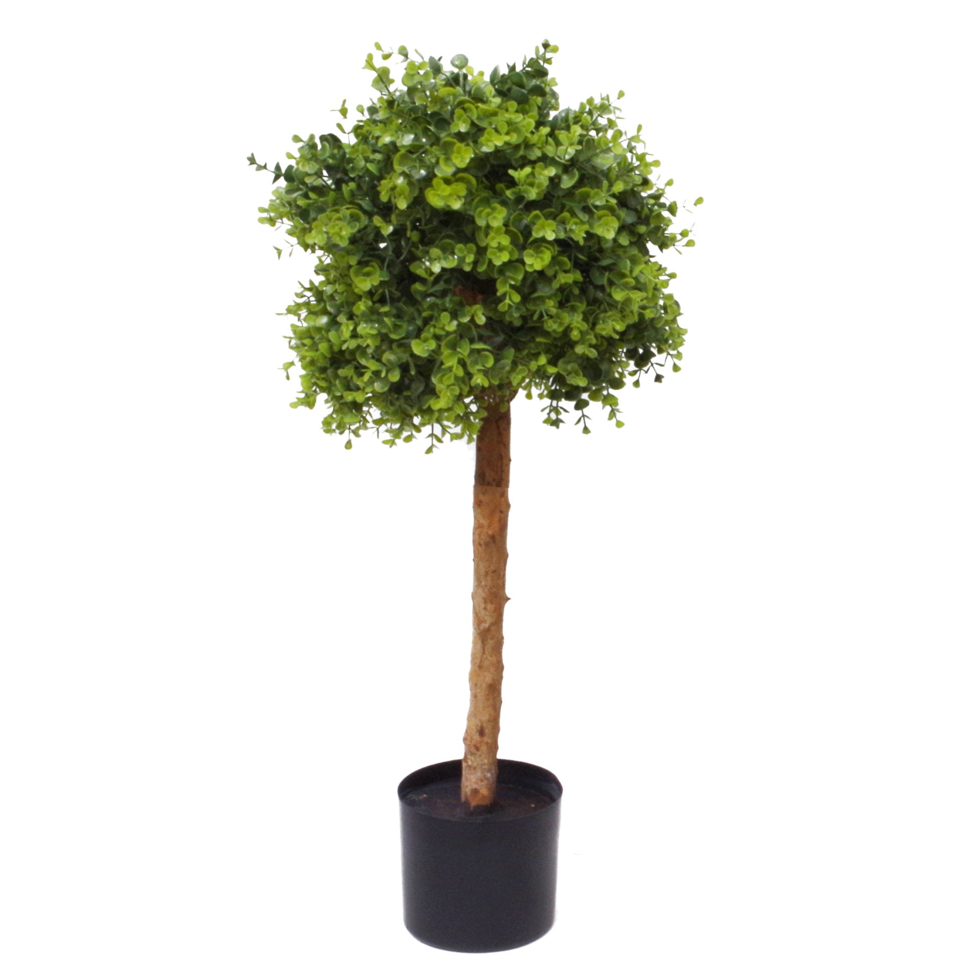 90cm Artificial Natural Look Wide Topiary Ball Tree UV Protected