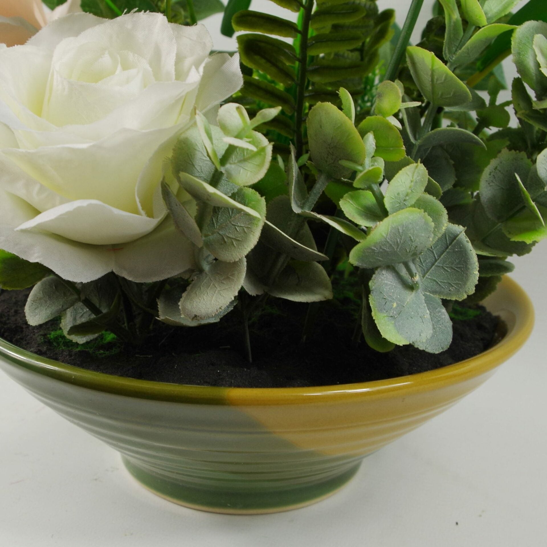 35cm Mixed Artificial Rose Bush Display