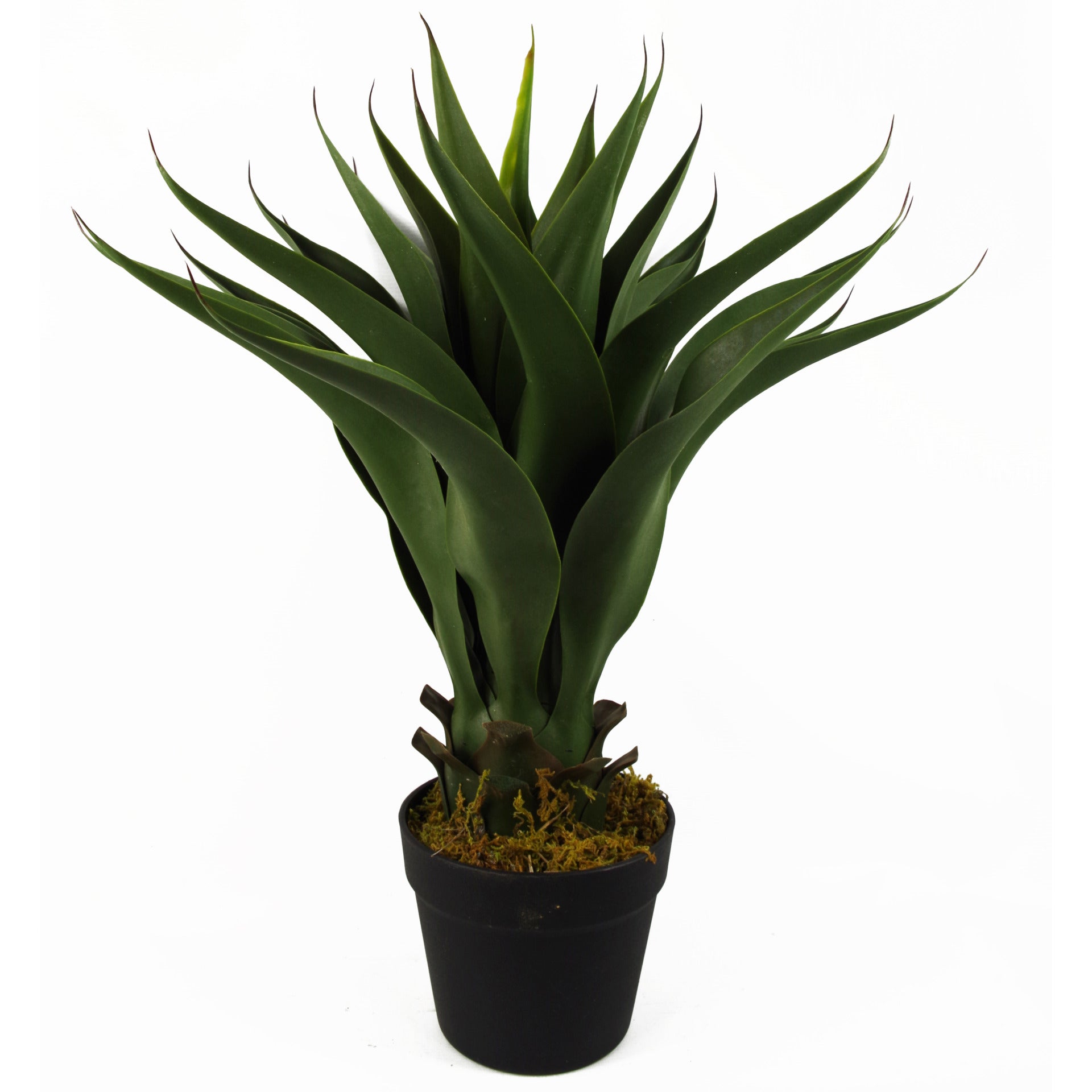 60cm Large Artificial Yucca Plant with Ceramic Planter & Stand