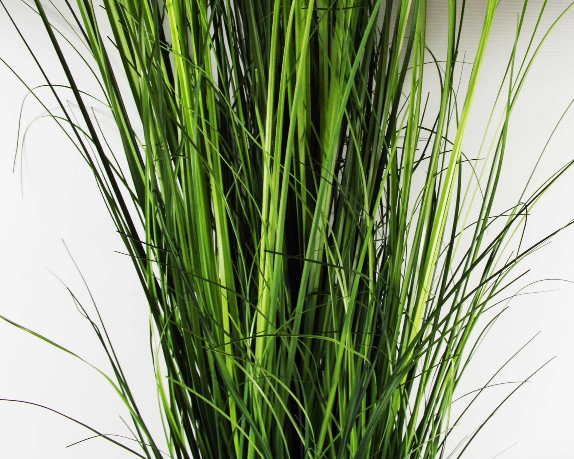 130cm Artificial Onion Grass Plant with Gold Metal Planter