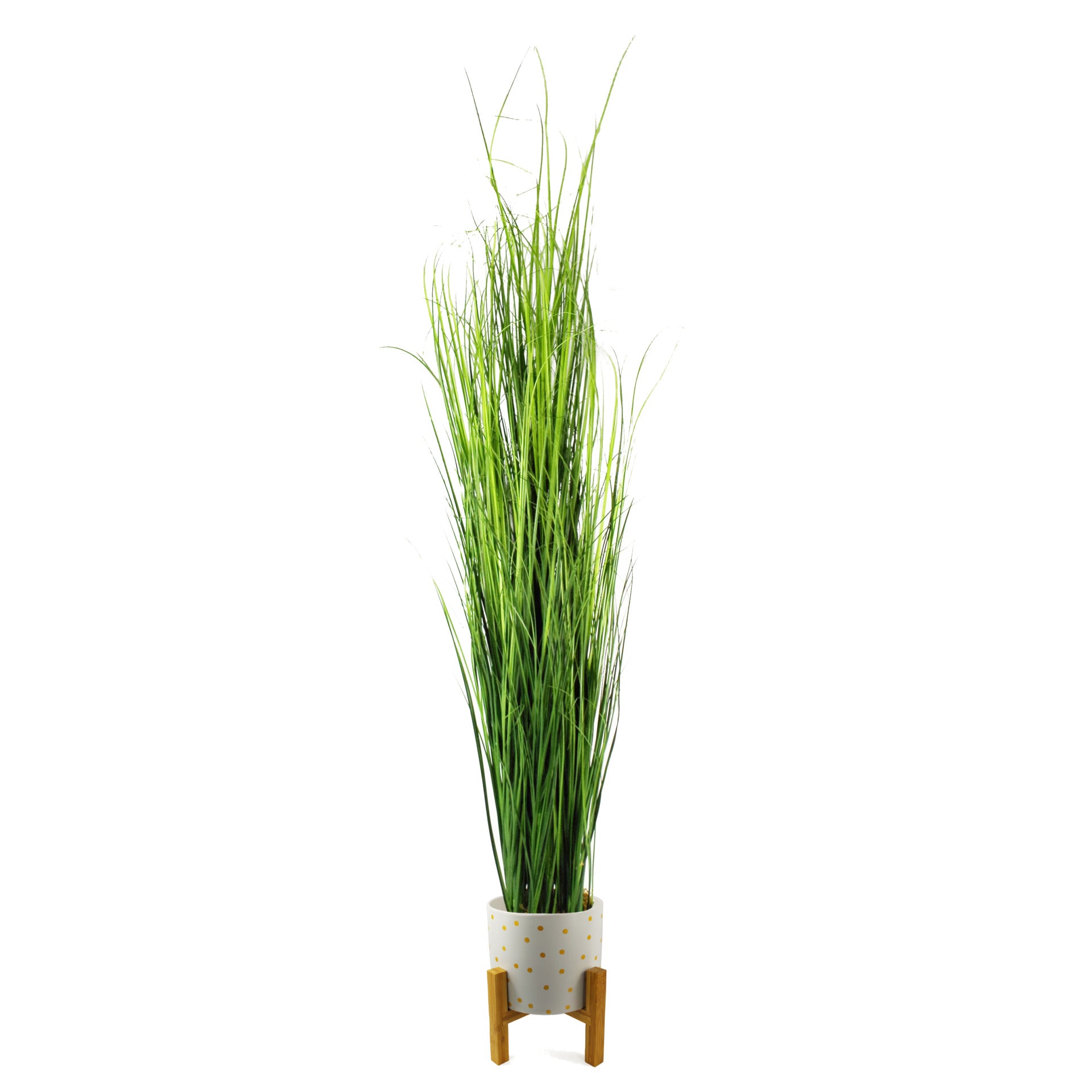 130cm Large Artificial Grass Plant With Planter And Stand