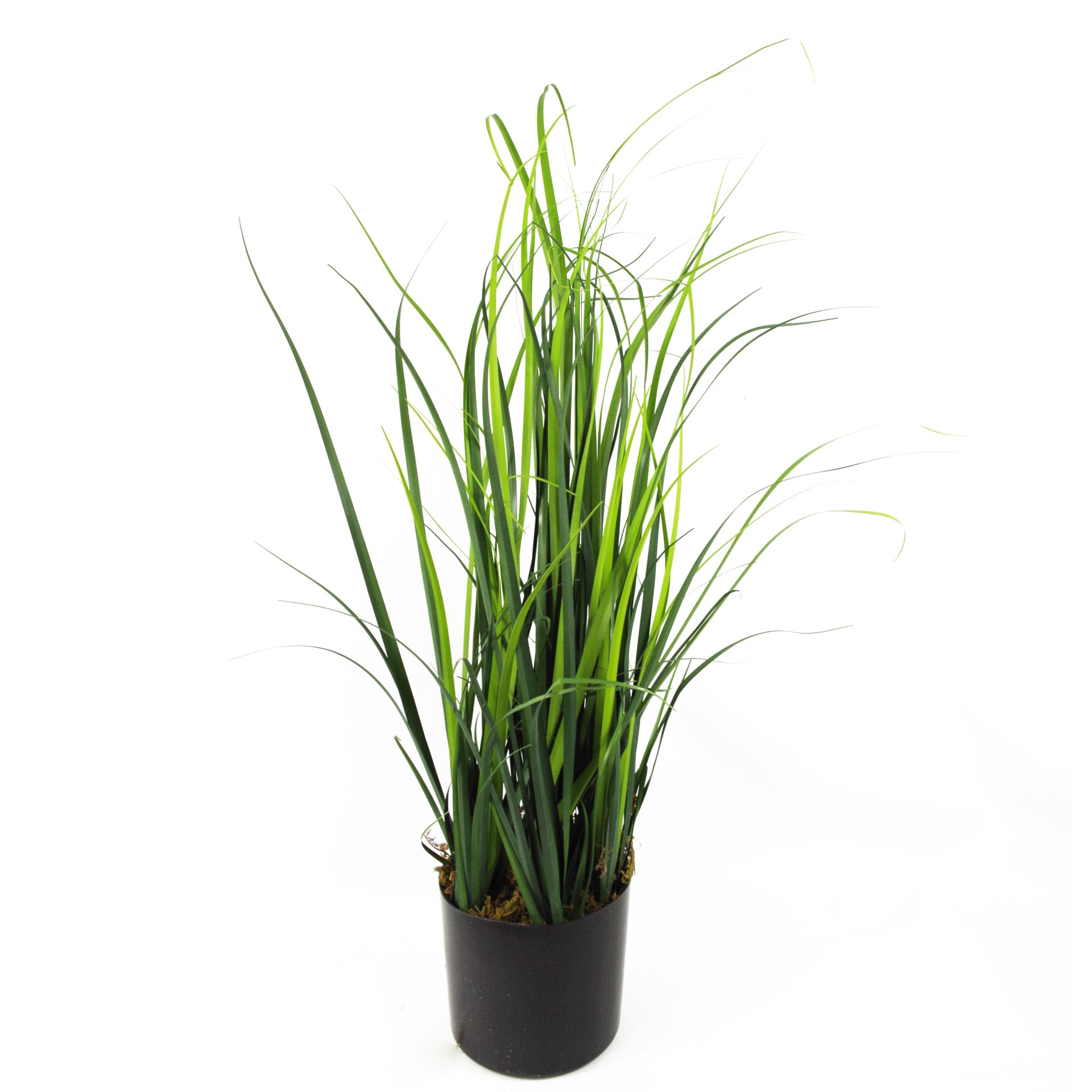 60cm Artificial Grass Plant With Green Ceramic Planter