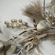 150cm Luxury Christmas Silver Gold Glitter Pine Cone Foliage Floristry Garland
