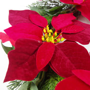 60cm (24) Large Luxury Christmas Poinsettia & Foliage Floristry Wreath