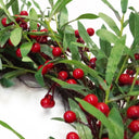 60cm (24) Large Luxury Christmas Mistletoe Leaf and Red Berry Floristry Wreath
