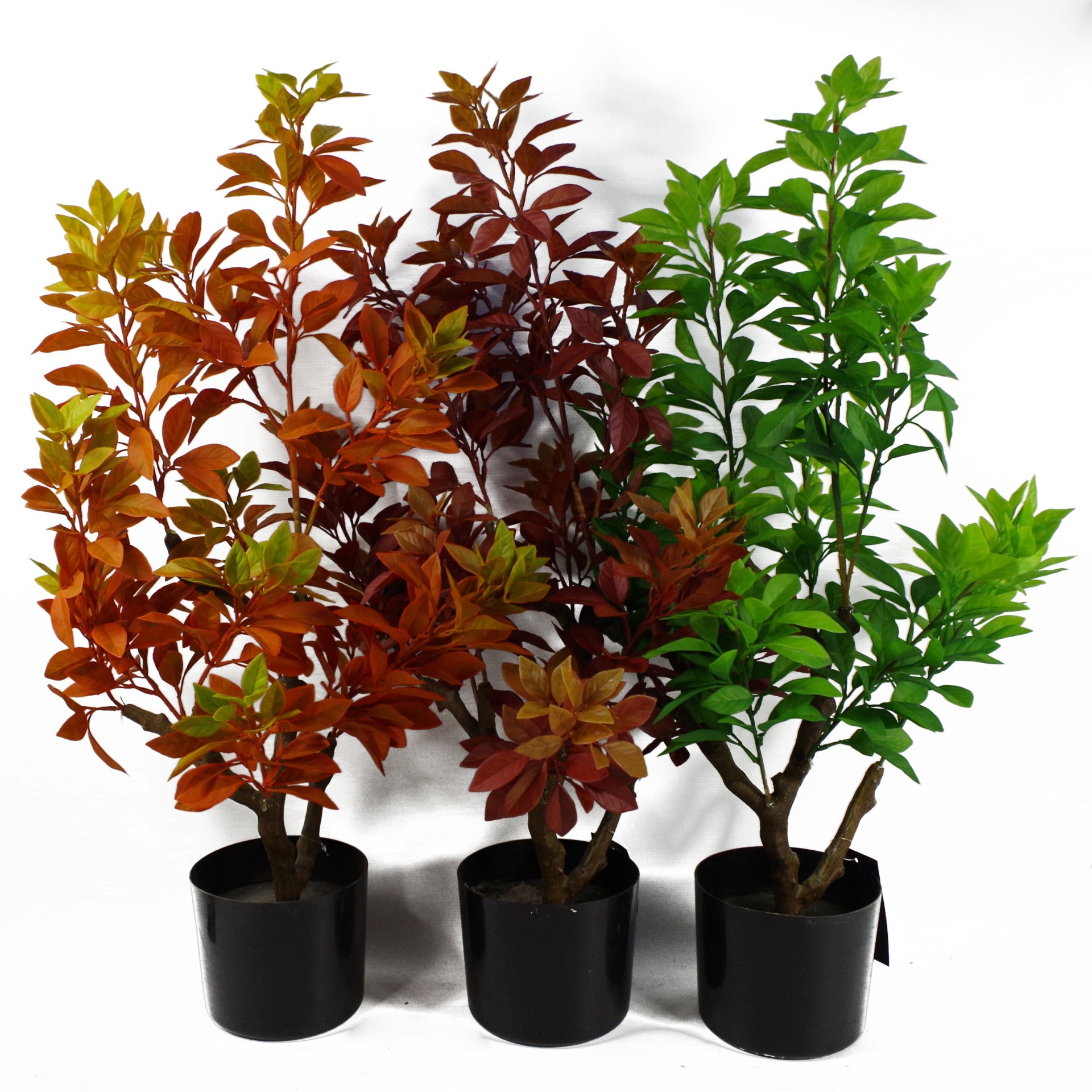 80cm Artificial Yellow Gold Autumn Ficus Tree