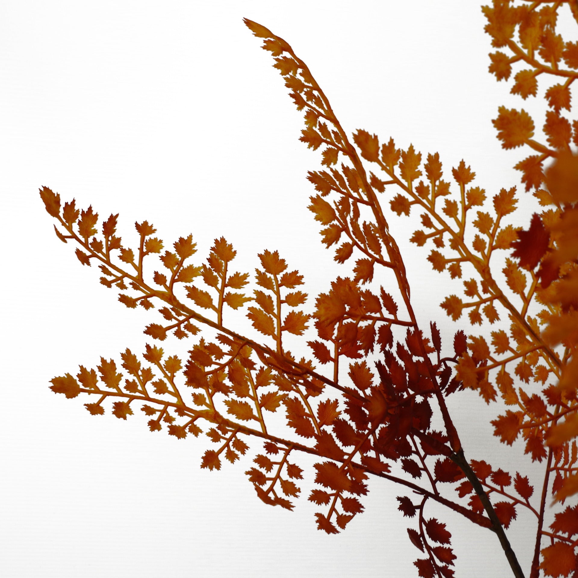 70cm Artificial Autumn Orange Fern Tree Plant