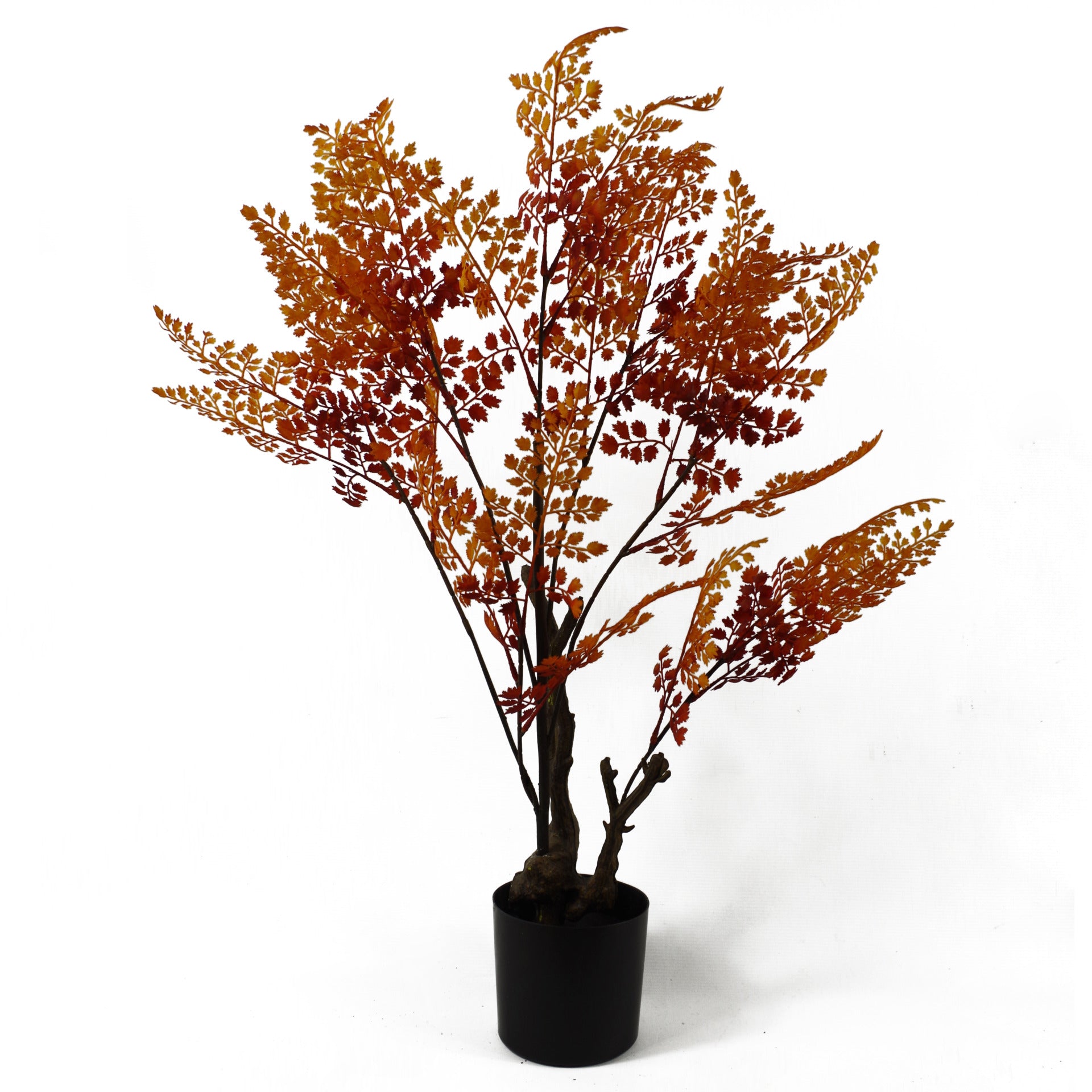 70cm Artificial Autumn Orange Fern Tree Plant