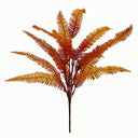 6 x 55cm Artificial Autumn Fern Bush Plant