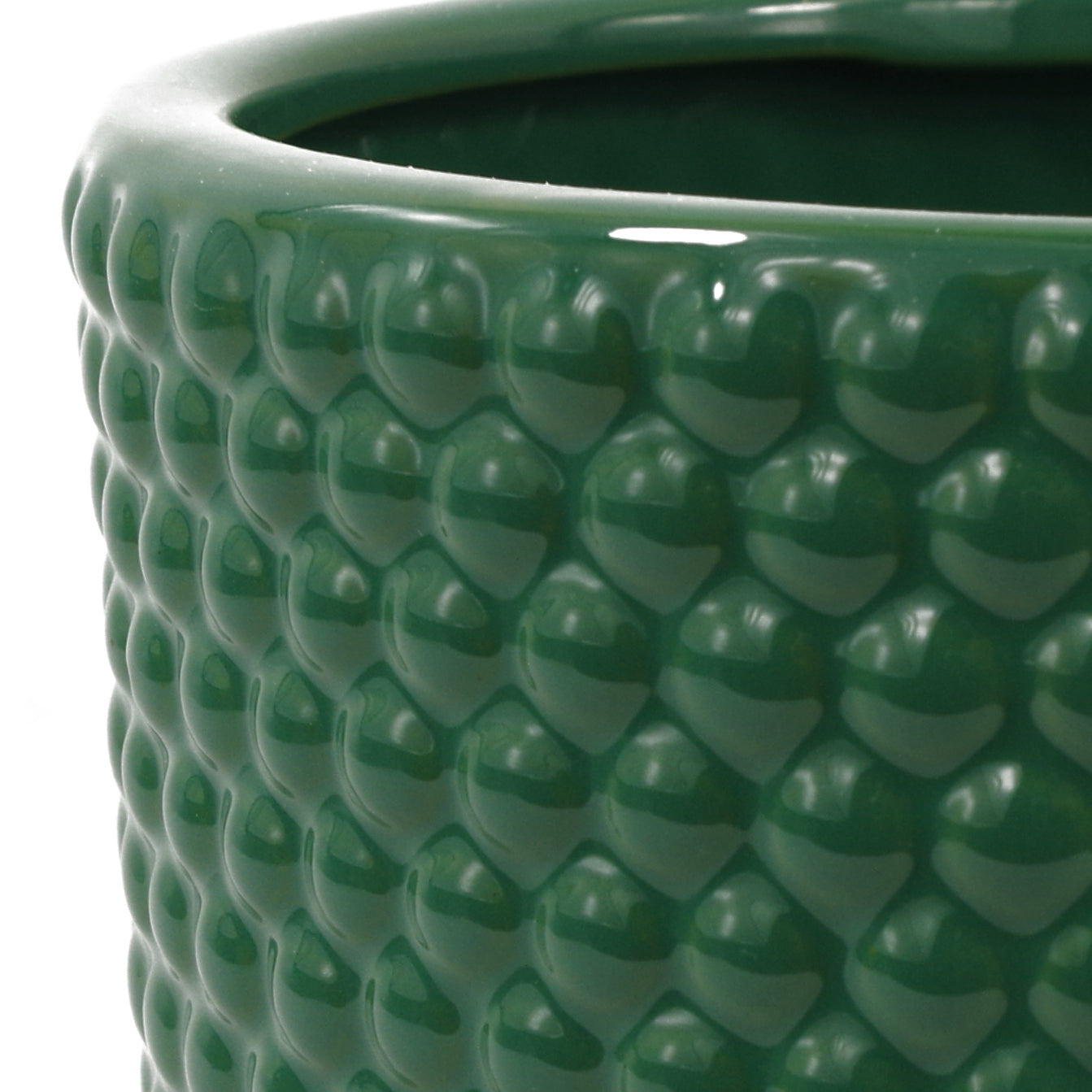 60cm Artificial Grass Plant With Green Ceramic Planter