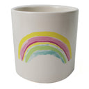 12cm Ceramic Rainbow Multicolour Ceramic Planter