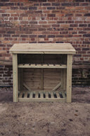 4ft x 4ft Log Store with Kindling Shelf