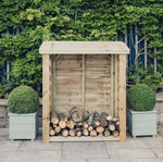Heavy Duty Slatted Log Store