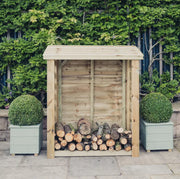 Heavy Duty Slatted Log Store