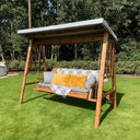 Enjoy leisurely afternoons swaying in this classic Garden Swing Set, a perfect addition to any outdoor space.