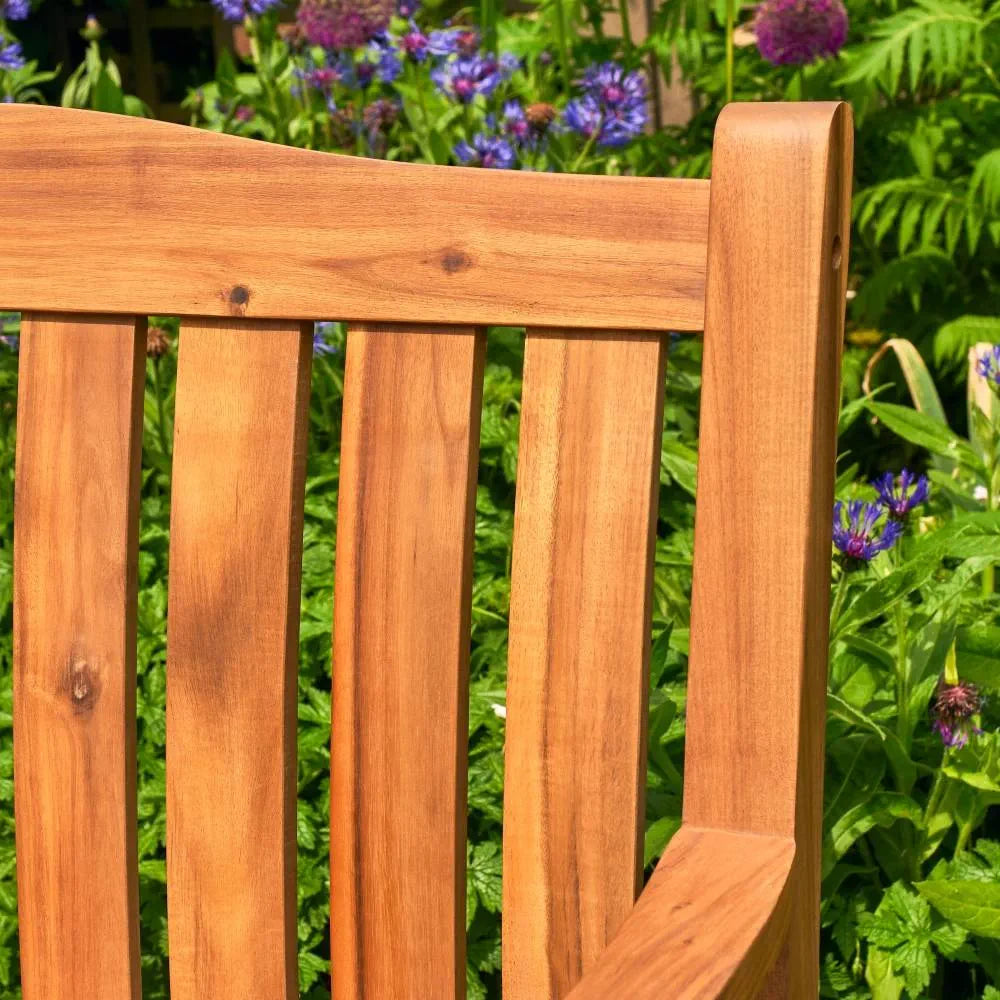 Mayfield 120cm Bench FSC Acacia Wood Teak Look