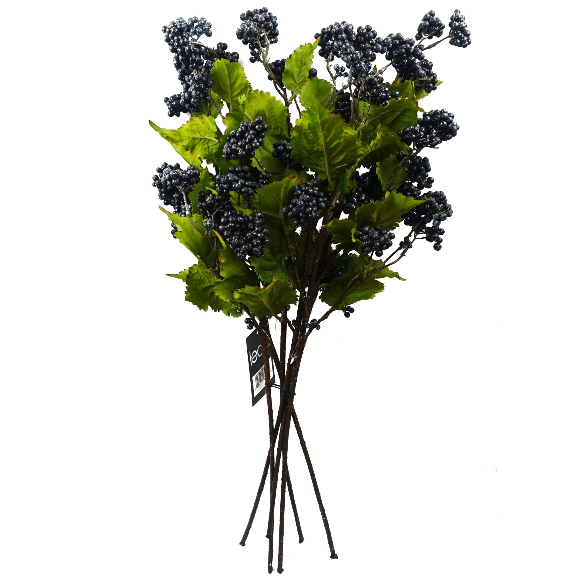 6x 65cm Grape Leaf Foliage Spray with Berries Artificial