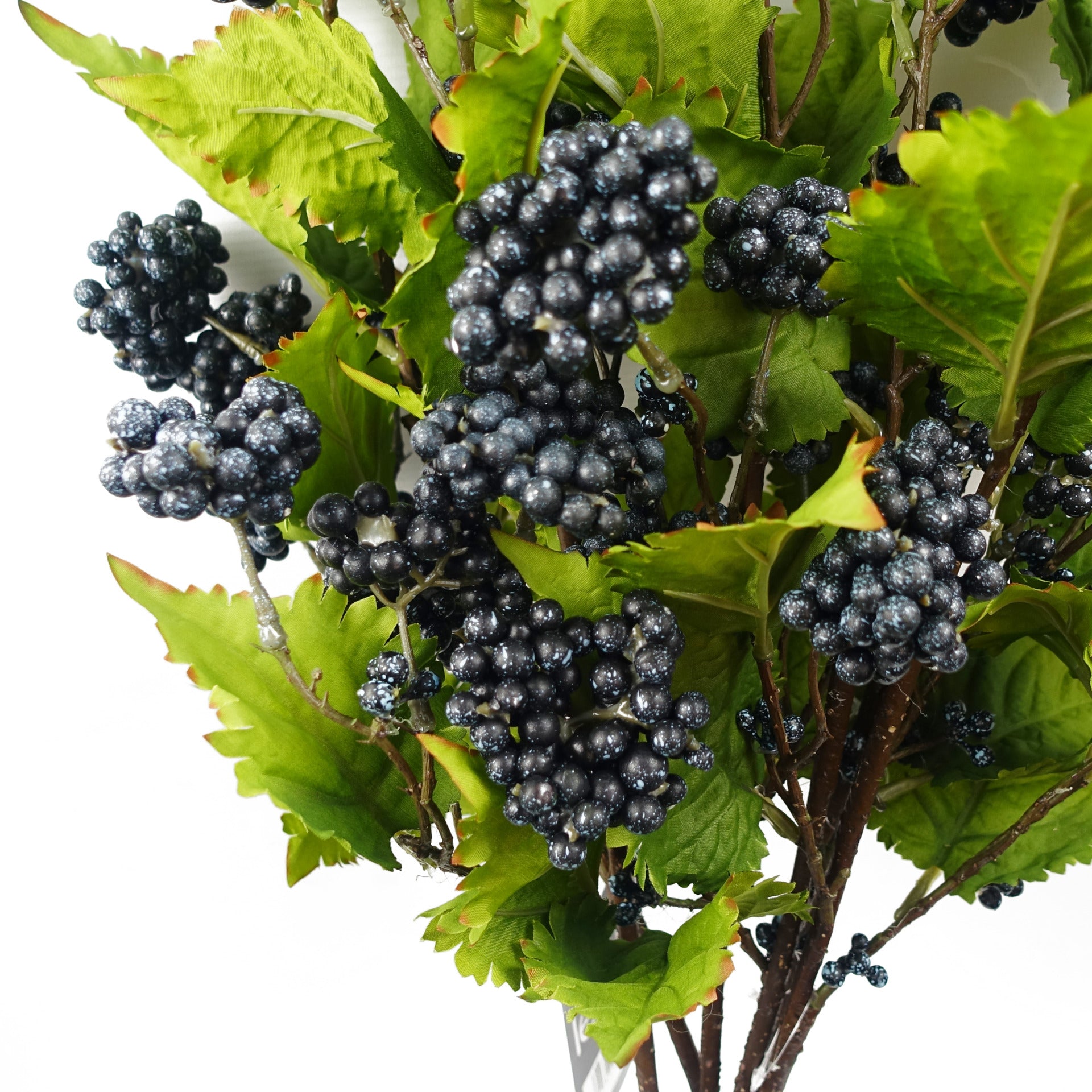 6x 65cm Grape Leaf Foliage Spray with Berries Artificial