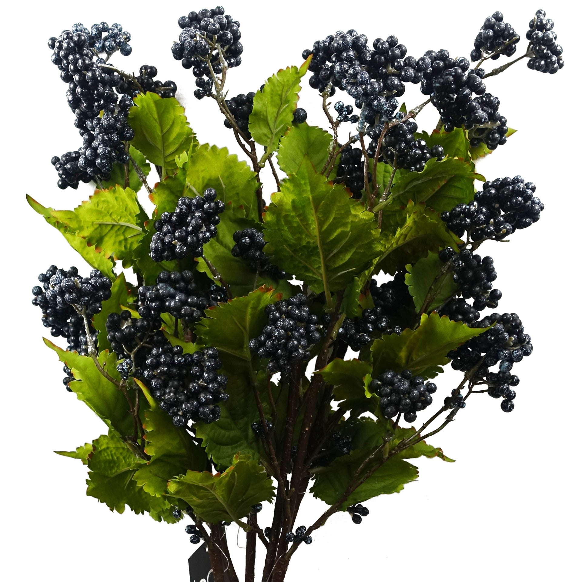 6x 65cm Grape Leaf Foliage Spray with Berries Artificial