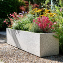 Zinc Galvanised Stone Effect Trough Planter