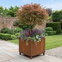 100cm Corten Steel Square Planter with Feet