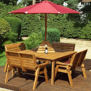 Host unforgettable al fresco feasts with this elegant 8 Seater Dining Set, featuring weather-resistant furniture and ample seating.