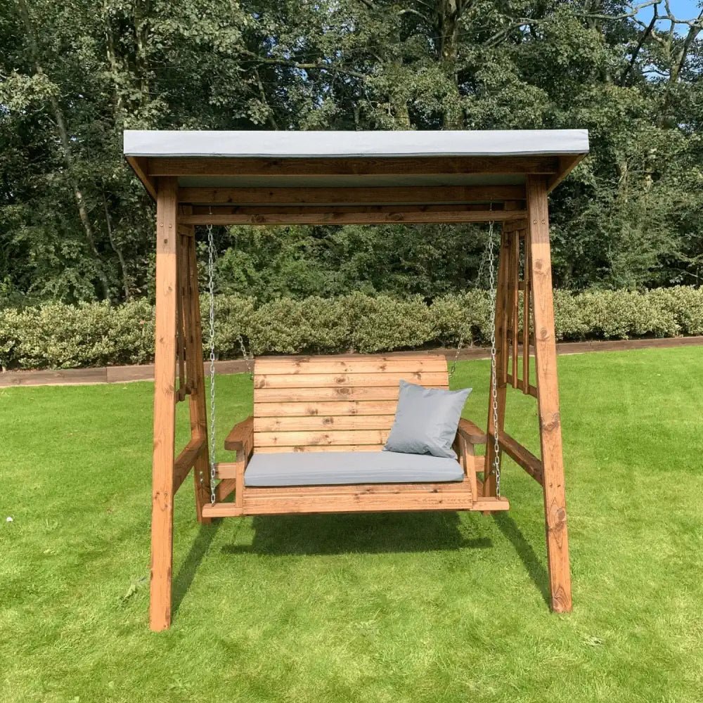 Patio swing seat wooden garden furniture swing seat Woven Wood