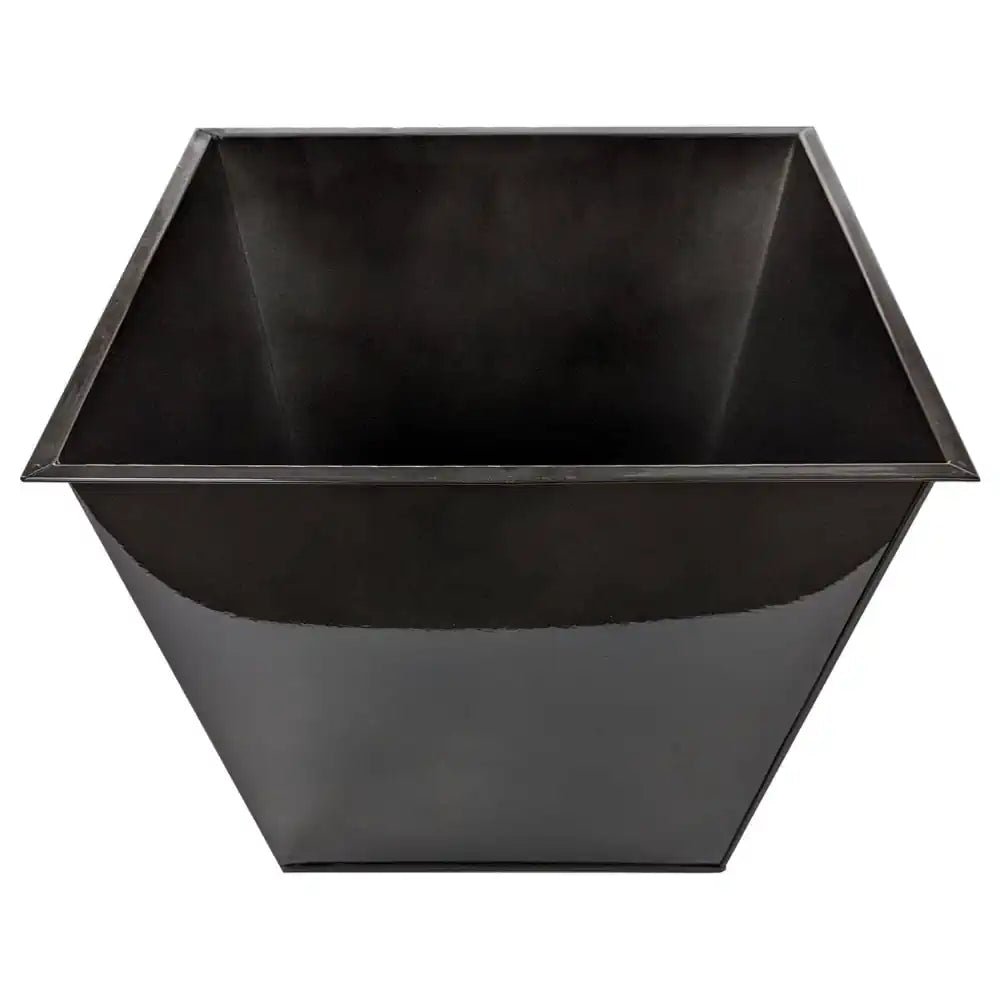 Planter insert only for black zinc planter side top view
