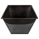 Planter insert only for black zinc planter side top view