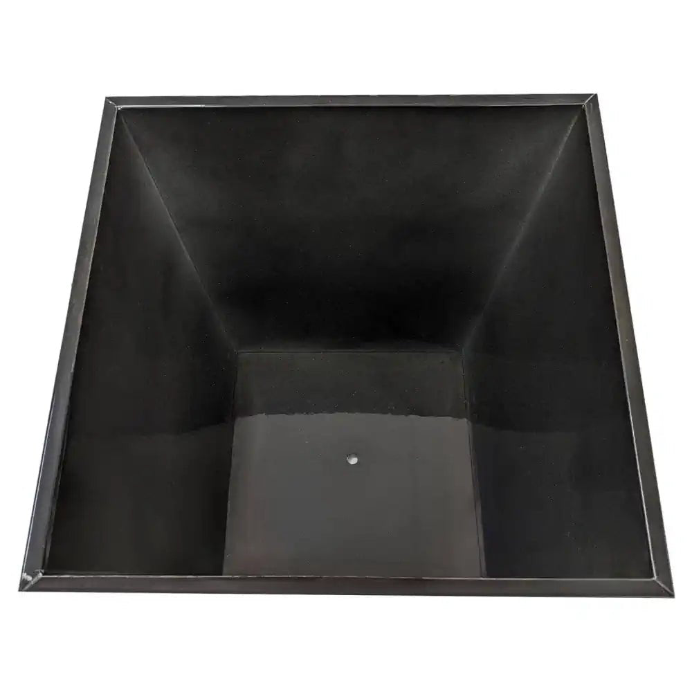 Planter insert only for black zinc planter top view